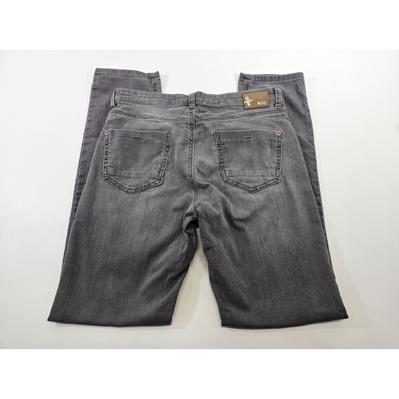 MAC Jog'N‎ Pipe Gray Skinny Jeans Denim Pants Women's Slim Leg 38 / 32 EUC! - Picture 3 of 8